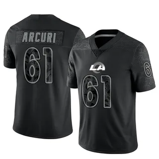 AJ Arcuri Men's Nike Los Angeles Rams Bone Custom Game Jersey - Yahoo  Shopping