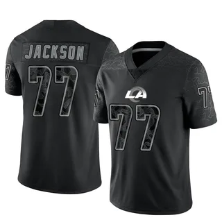 Alaric Jackson Men's Nike White Los Angeles Rams Alternate Custom Jersey Size: Small