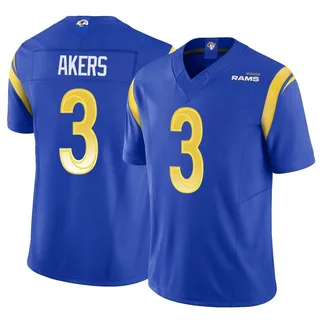 Los Angeles Rams Nike Game Alternate Jersey - White - Cam Akers - Mens