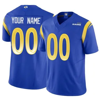 Custom Los Angeles Rams Men's Limited Custom Vapor F.U.S.E. Nike Jersey - Royal