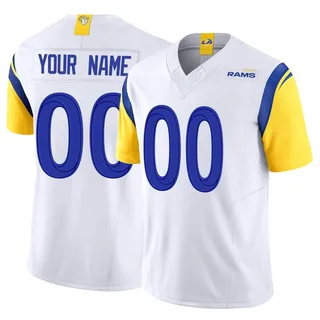 Custom Los Angeles Rams Youth Limited Custom Vapor F.U.S.E. Nike Jersey - White