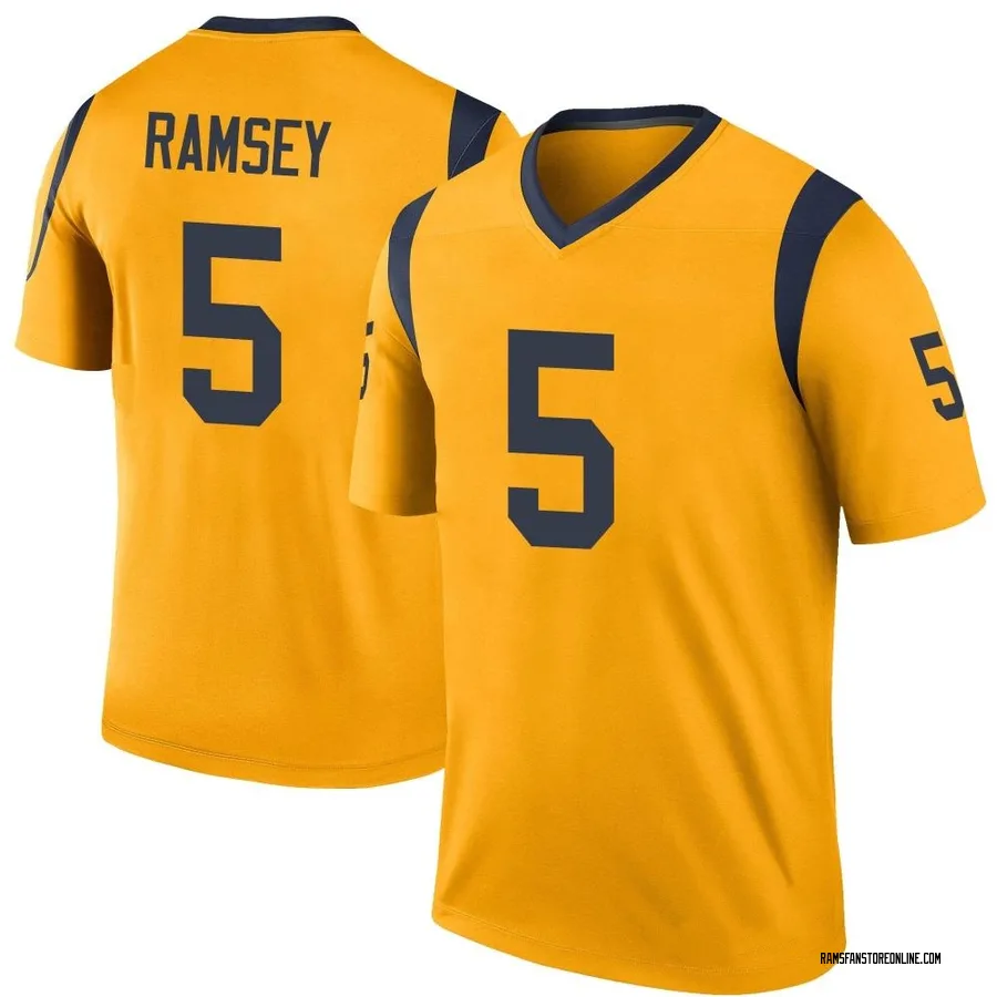 Jalen Ramsey Los Angeles Rams Men's Jalen ey Color Rush Legend Nike Jersey  - Gold