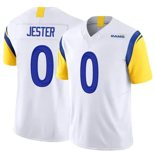 Alaric Jackson Men's Nike White Los Angeles Rams Alternate Custom Jersey Size: Small