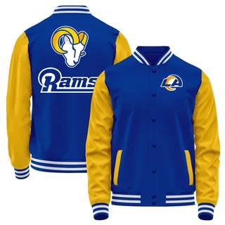 Men's Los Angeles Rams Blue Orange Full-Snap Jacket