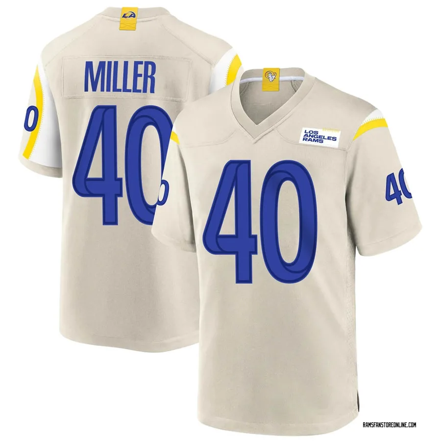 Men's Nike Von Miller Bone Los Angeles Rams Game Jersey